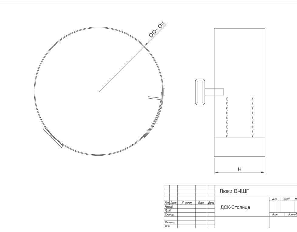 Шаблон для установки плавающих люков  Сеть Д
